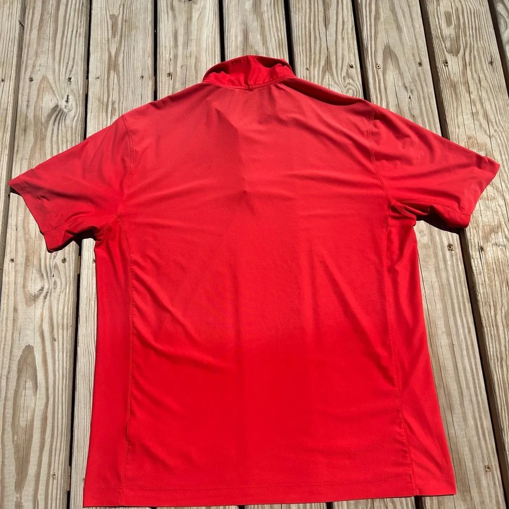 Nike Golf Polo Shirt Adult Men's Extra Large Red‎ Embroidered Short Sleeve